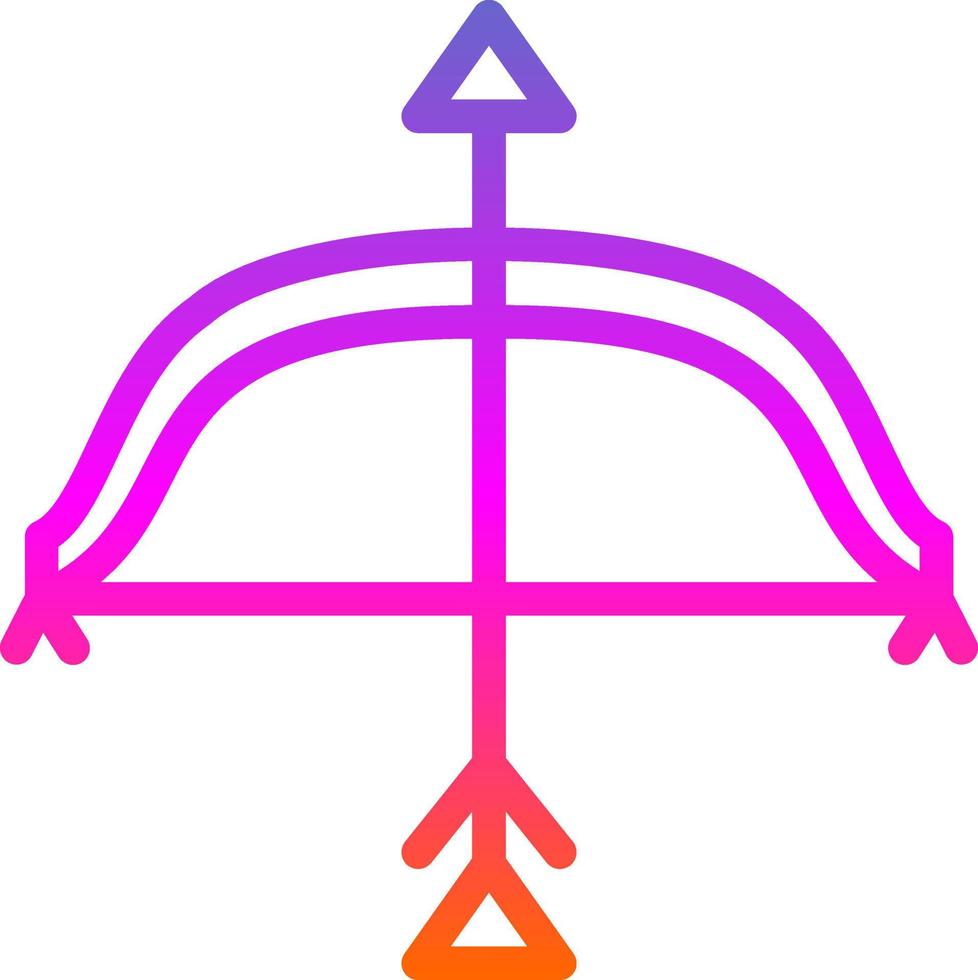 Bow ANd Arrow Vector Icon Design
