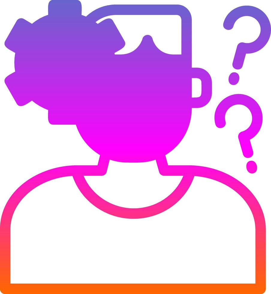 Hallucination Vector Icon Design