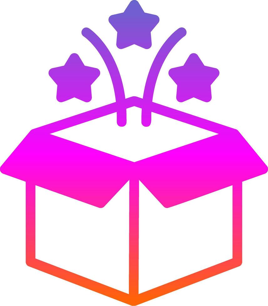 Magic Box Vector Icon Design