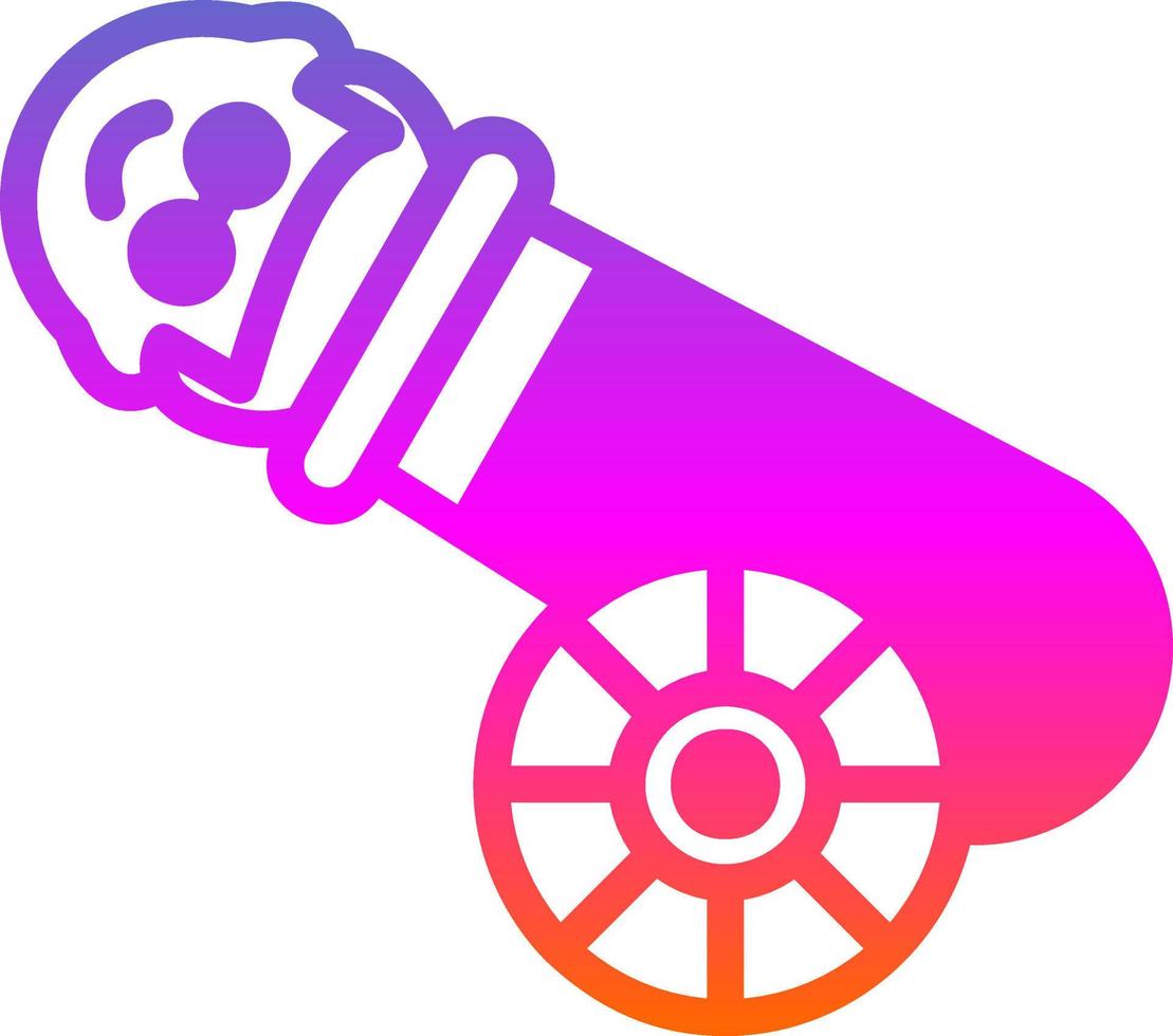 Human Cannonball Vector Icon Design