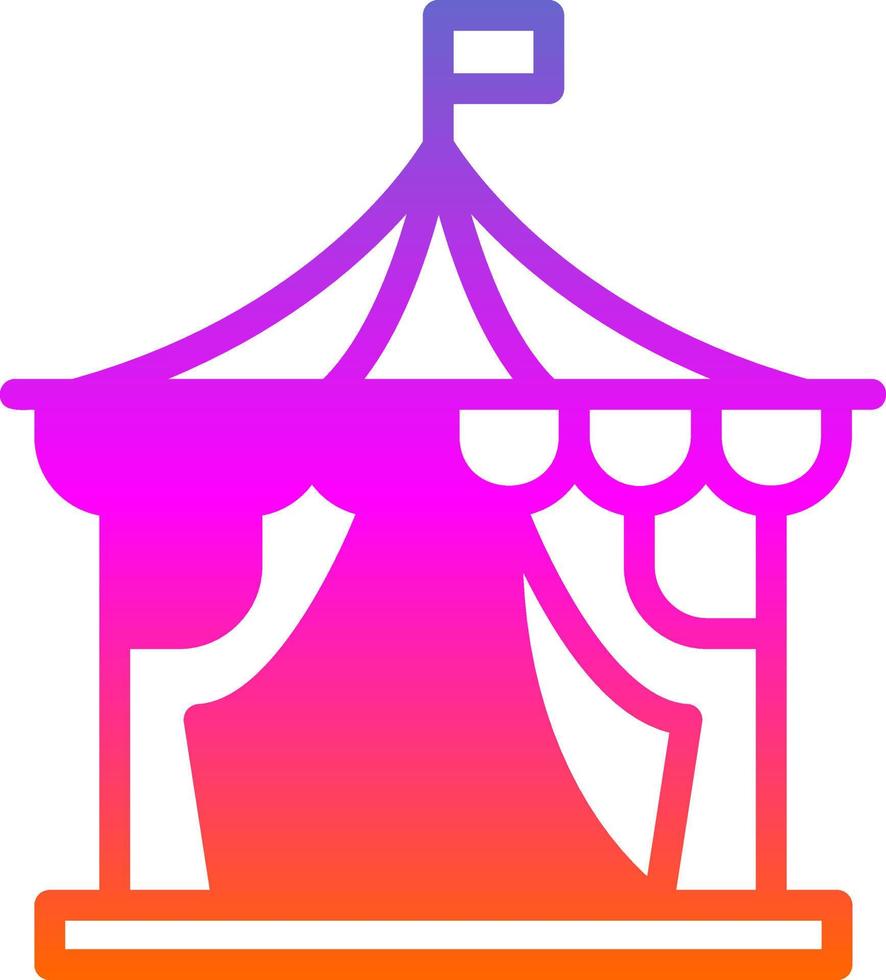 diseño de icono de vector de circo