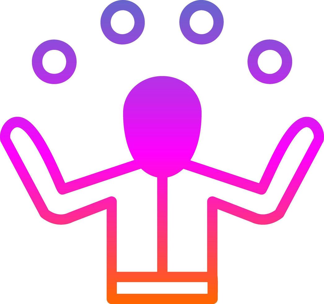 Juggling Vector Icon Design