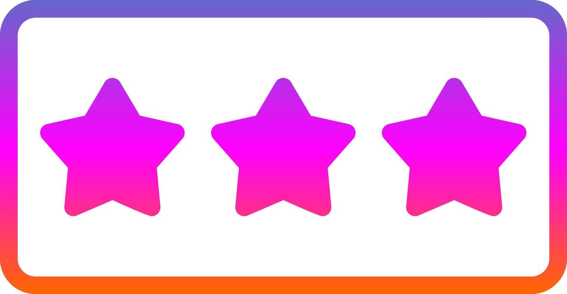 diseño de icono de vector de clasificación de estrellas