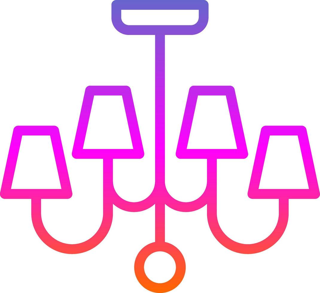 Chandelier Vector Icon Design