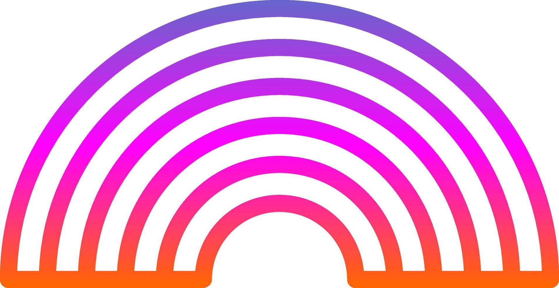 diseño de icono de vector de arco iris