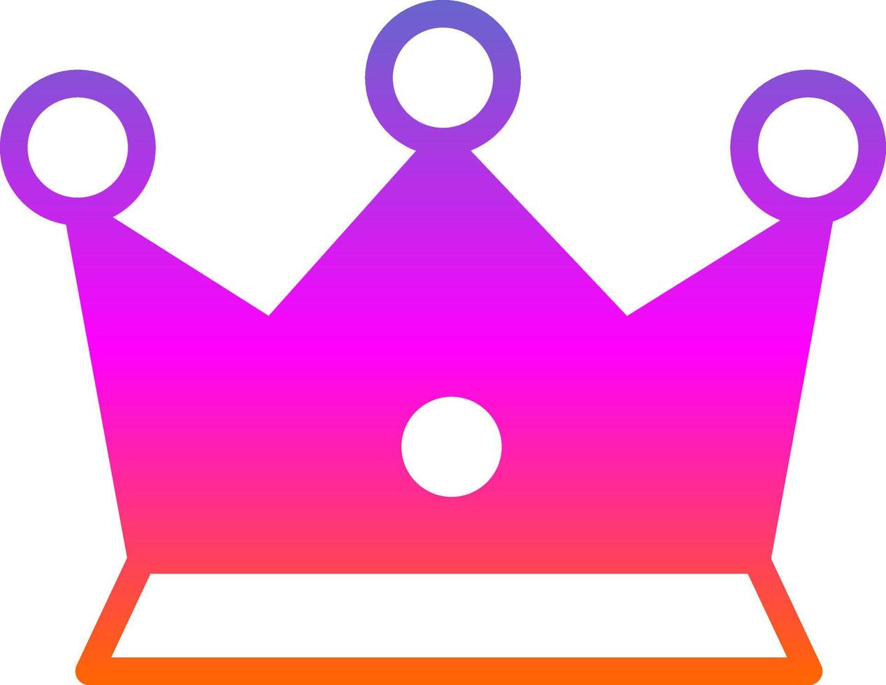 Crown Vector Icon Design