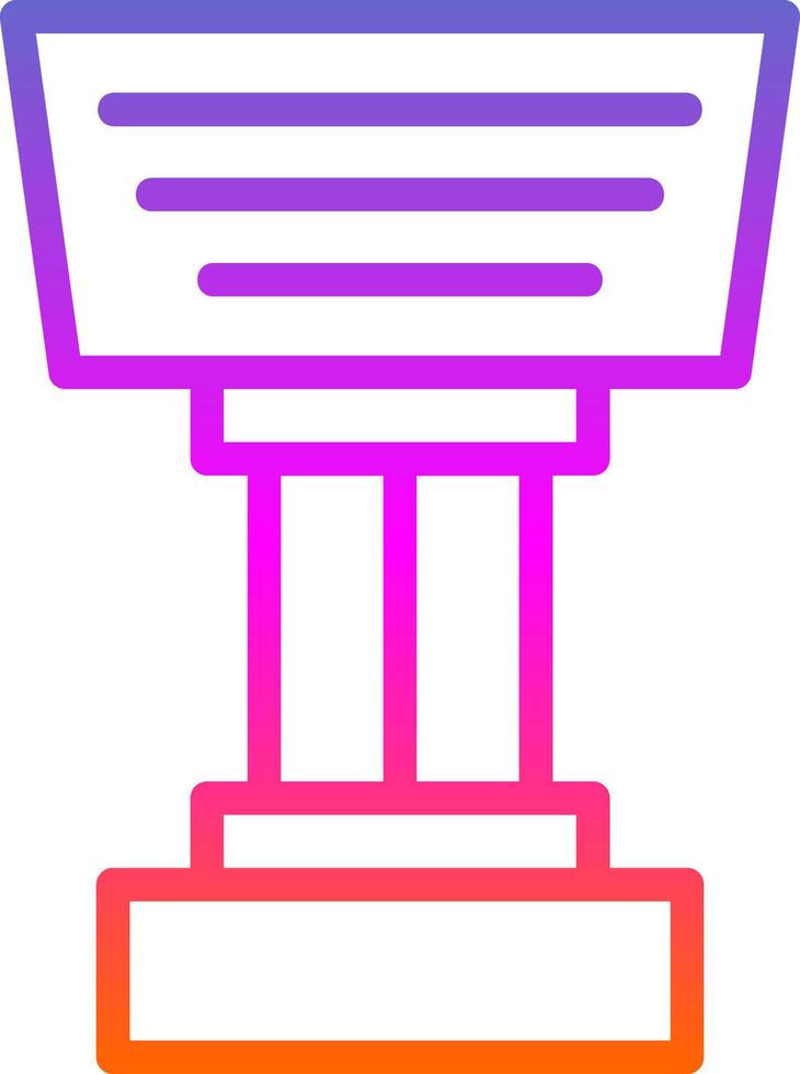 Stand Vector Icon Design