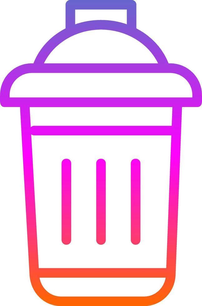 Dustbin Vector Icon Design