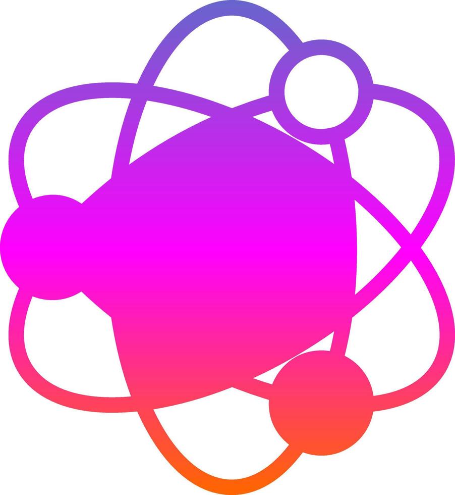 Atoms Vector Icon Design