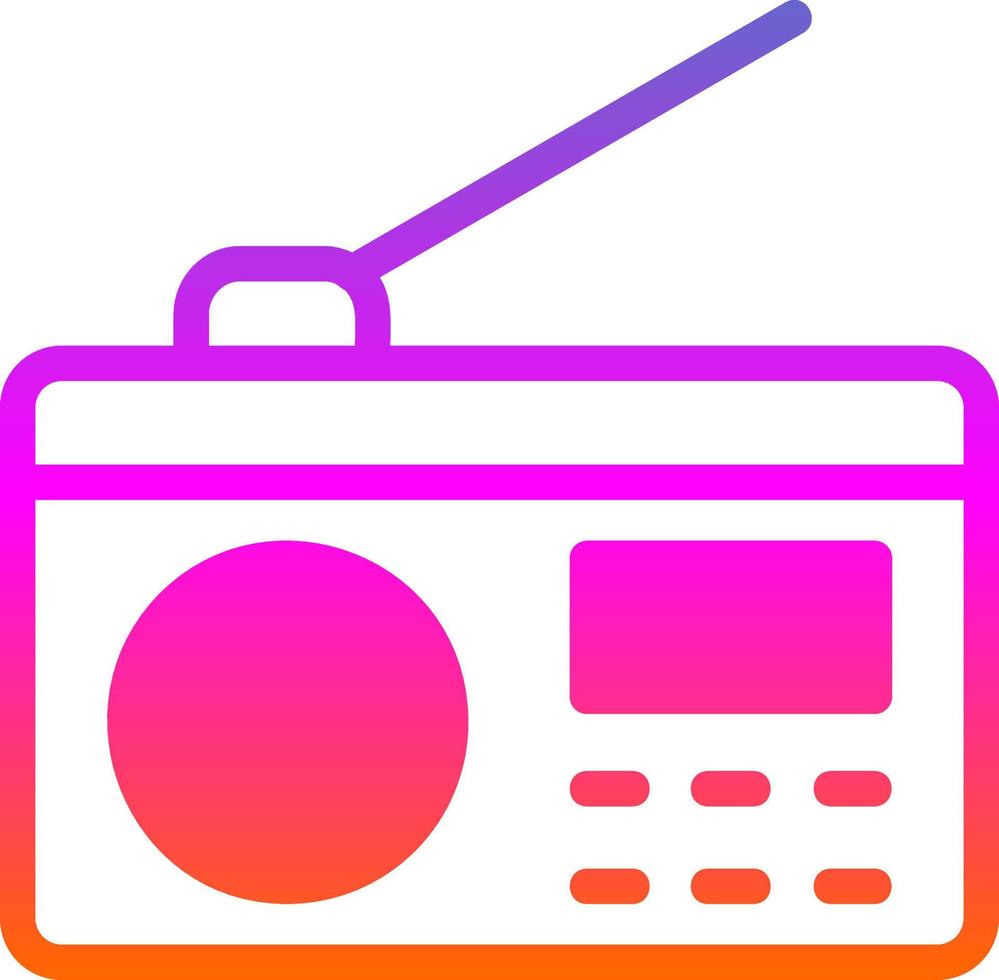 diseño de icono de vector de radio