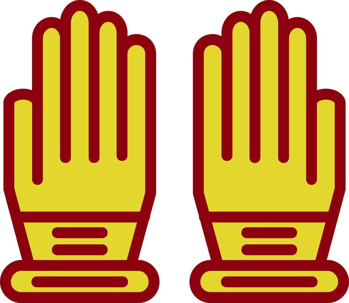 guantes, vector, icono, diseño vector