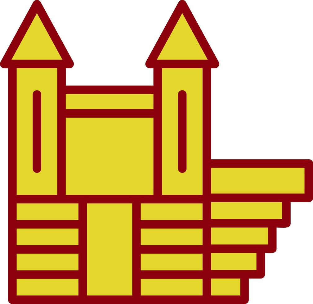 Bouncy Castle Vector Icon Design