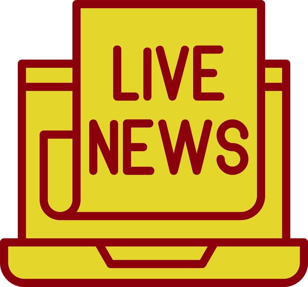 Live News Vector Icon Design