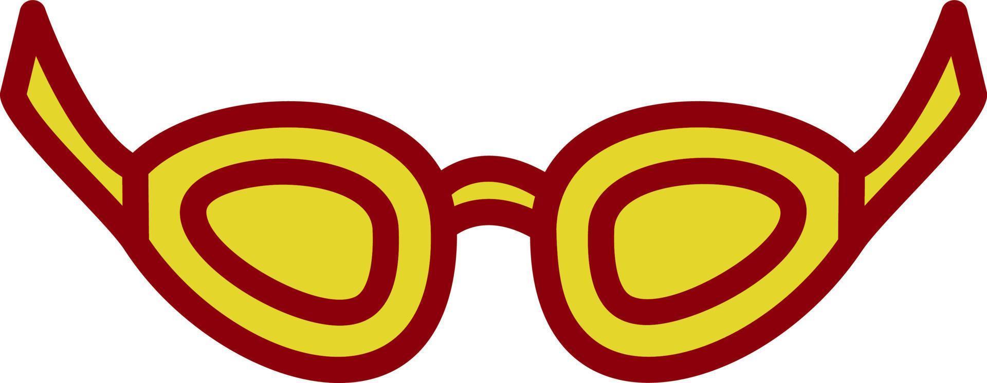 diseño de icono de vector de gafas de natación