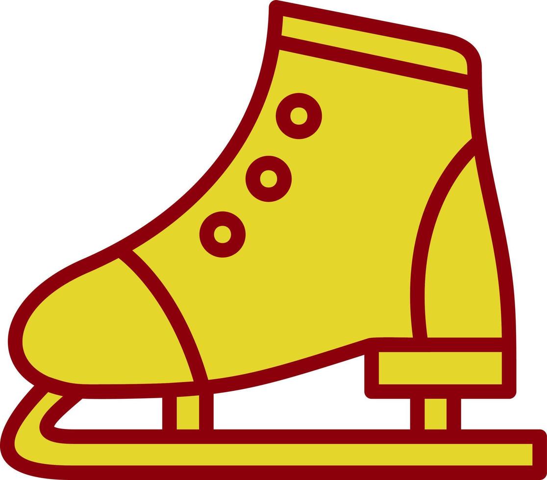 Figure Skating Vector Icon Design