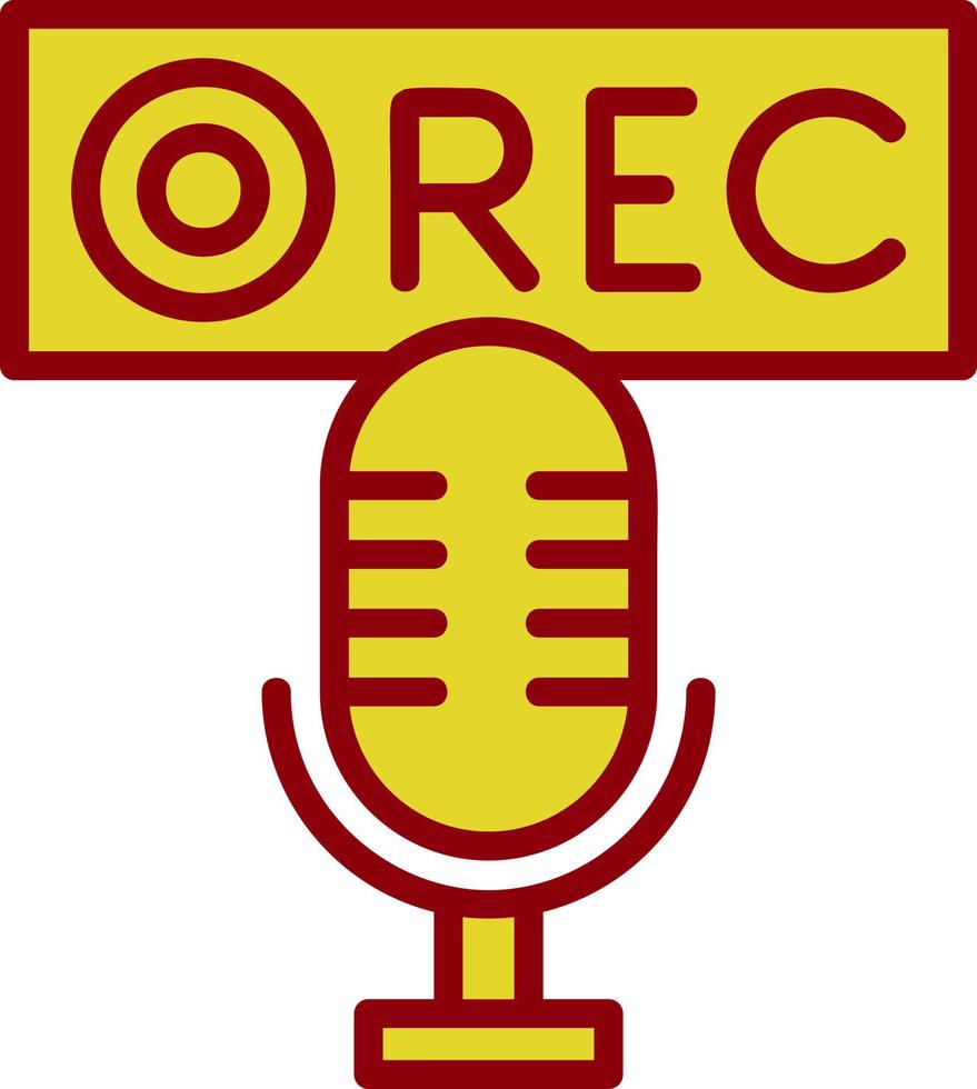 Recording Vector Icon Design