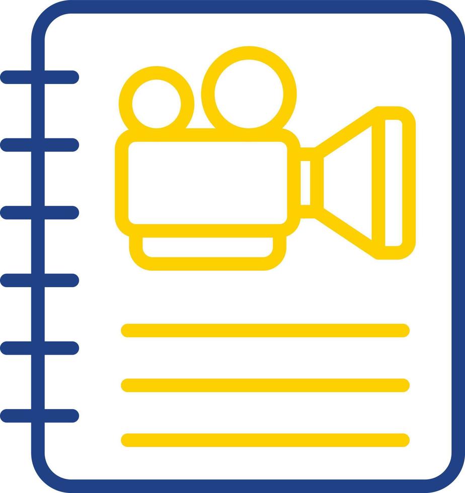 Screenplay Vector Icon Design