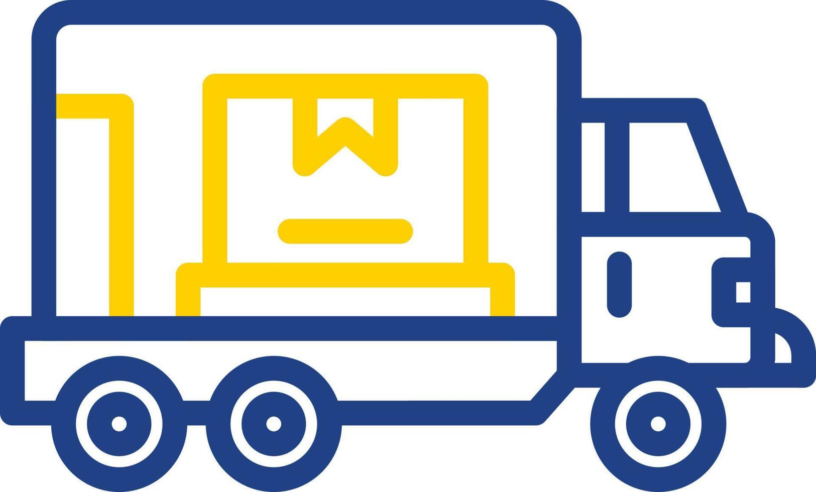 Cargo Truck Vector Icon Design