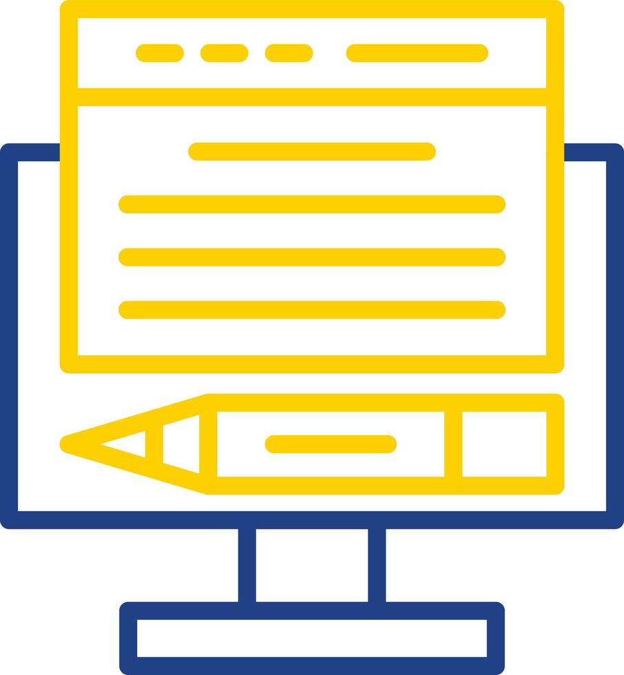 Online Content Vector Icon Design