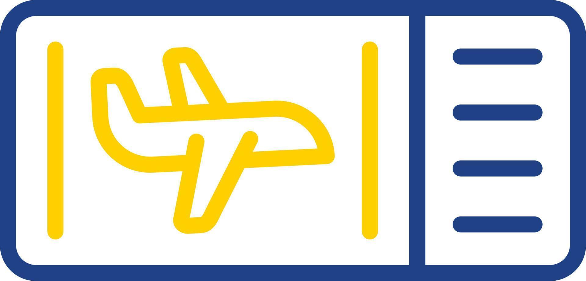 Plane Ticket Vector Icon Design