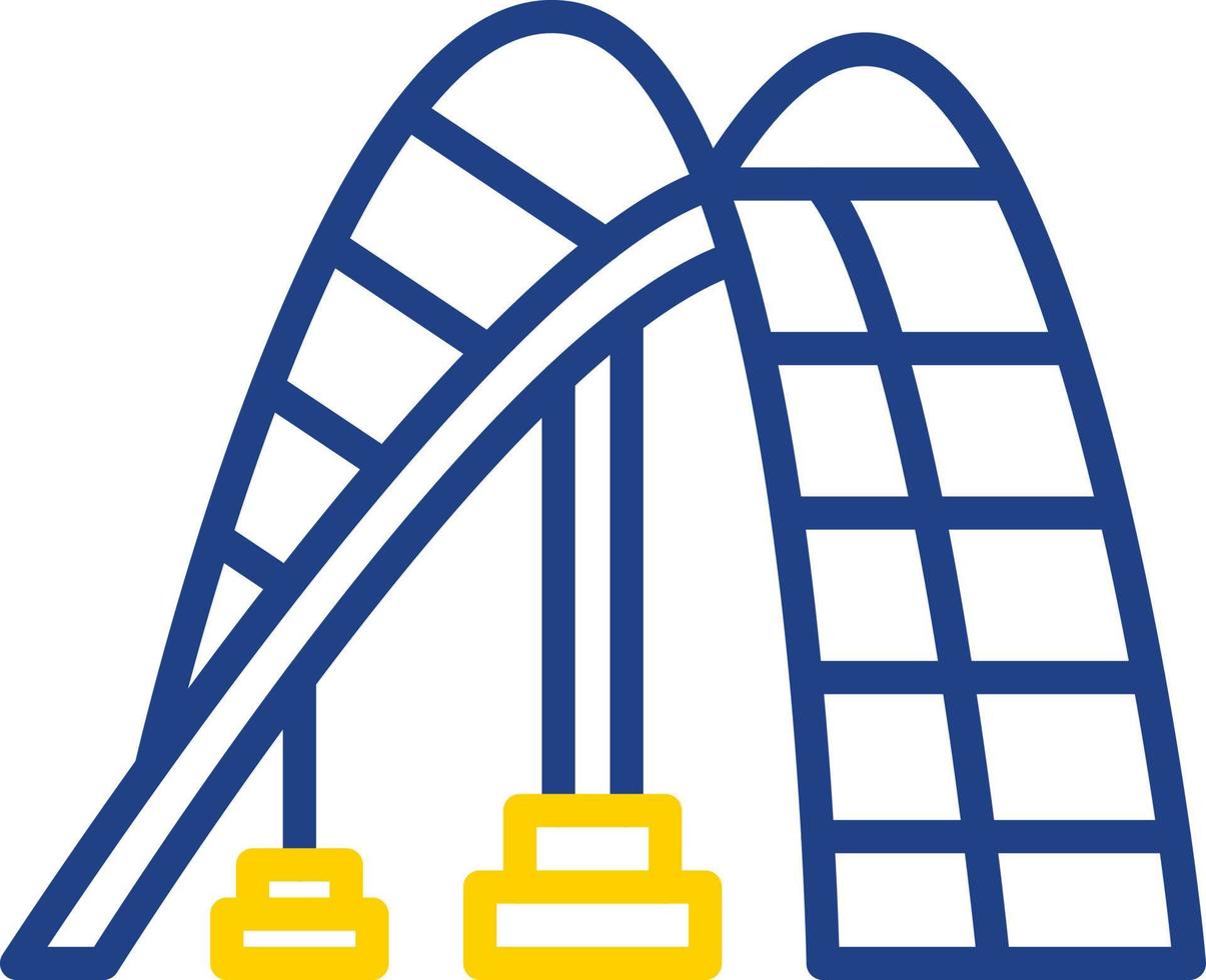 Roller Coaster Vector Icon Design