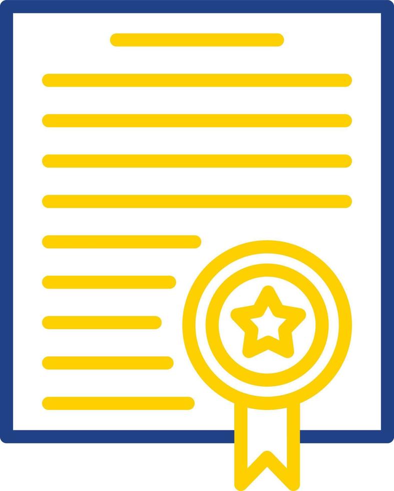 Certificate Vector Icon Design