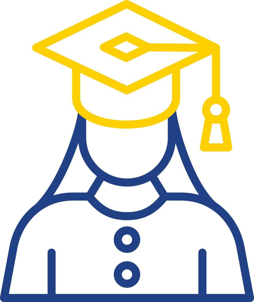 Graduate Woman Vector Icon Design