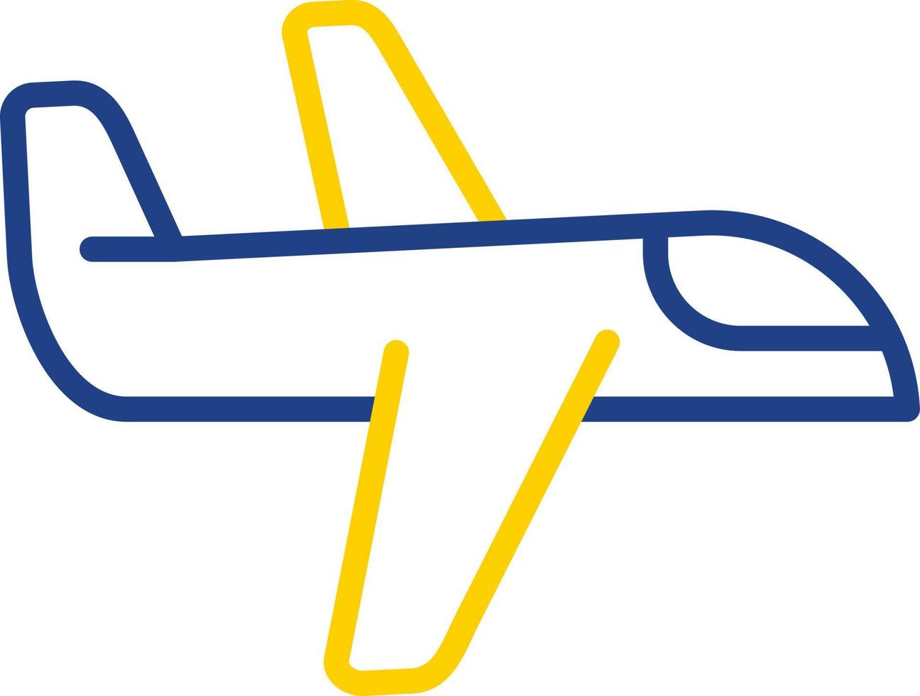 diseño de icono de vector de avión