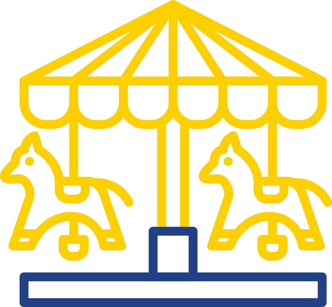 Merry Go Round Vector Icon Design