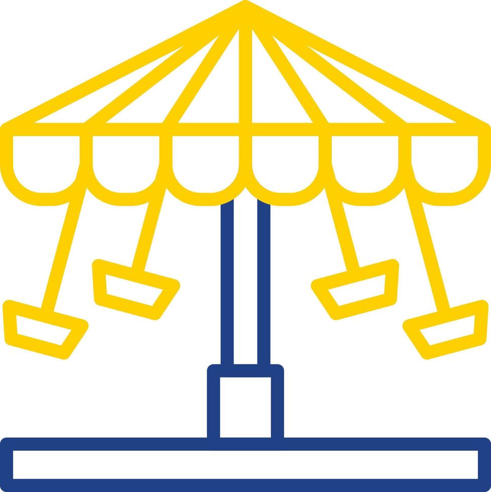 Chair Swing Ride Vector Icon Design