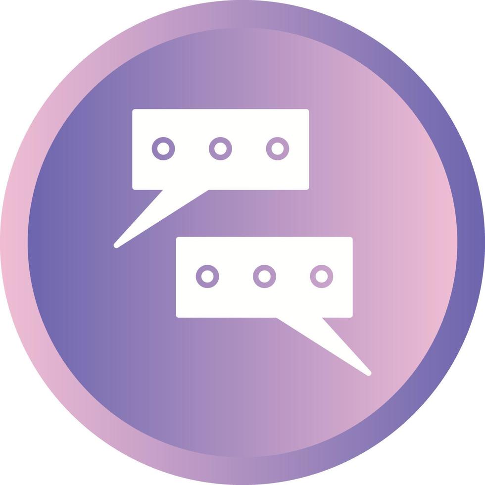 Beautiful Conversations Vector Glyph icon
