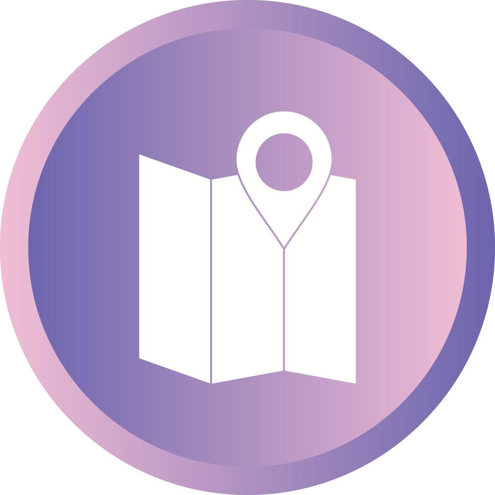 Beautiful Mark on maps Vector Glyph icon