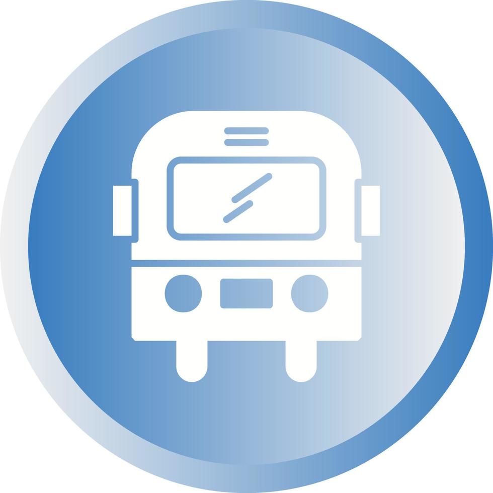 Beautiful Bus Vector Glyph icon