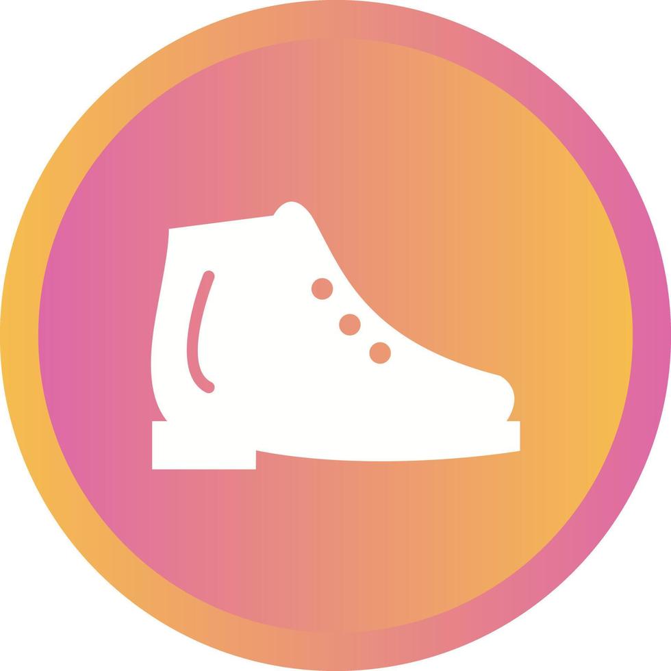 Beautiful Ice Shoes Glyph Vector Icon