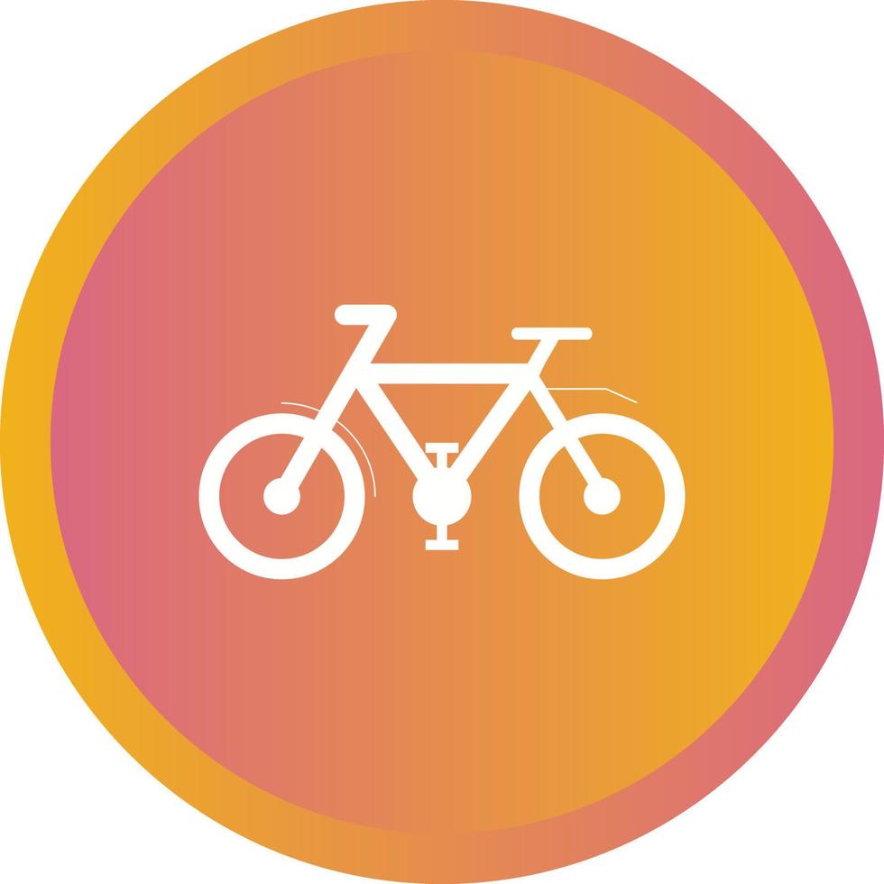 Beautiful Bicycle Glyph Vector Icon