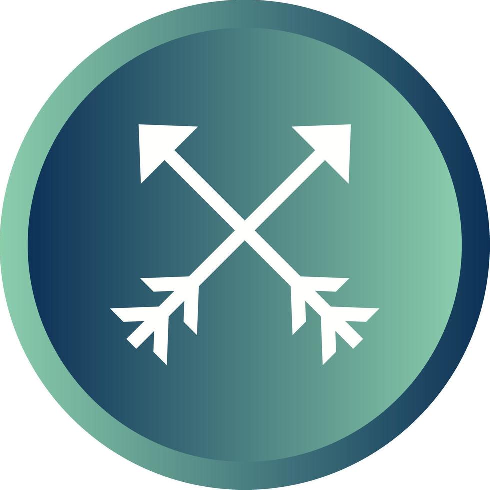 Beautiful Arrows Glyph Vector Icon