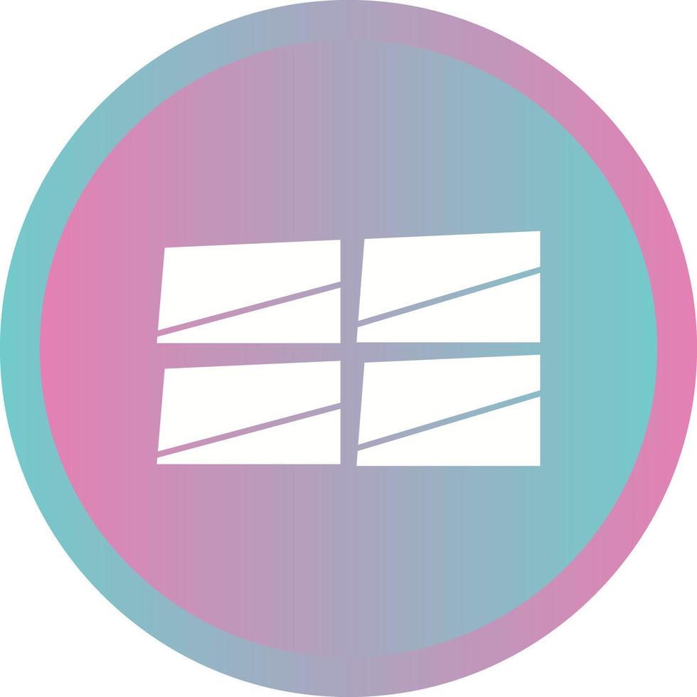 Beautiful Windows Glyph Vector Icon