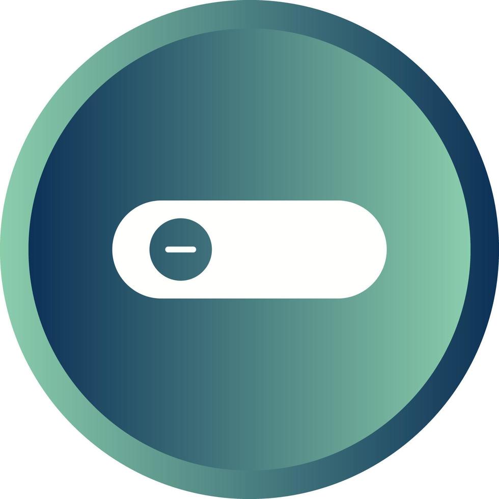 Beautiful Slide Button Glyph Vector Icon