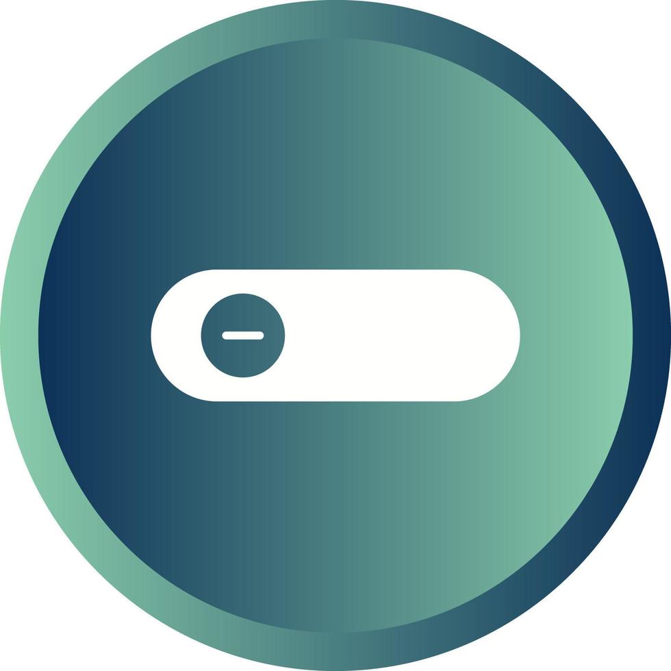 Beautiful Slide Button Glyph Vector Icon