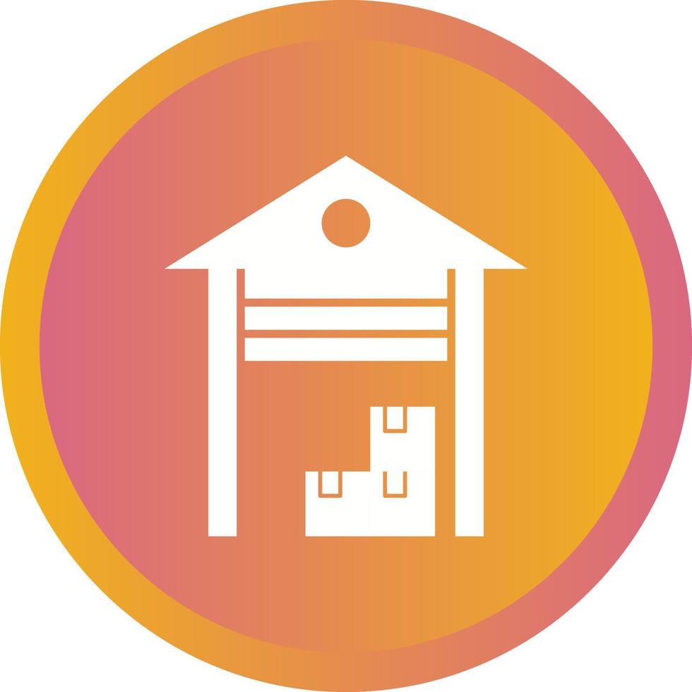 Beautiful warehouse Vector Glyph Icon