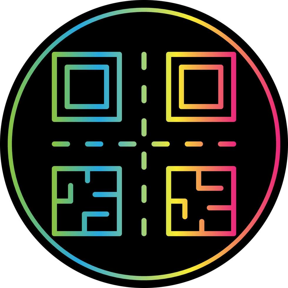 diseño de icono de vector de código qr