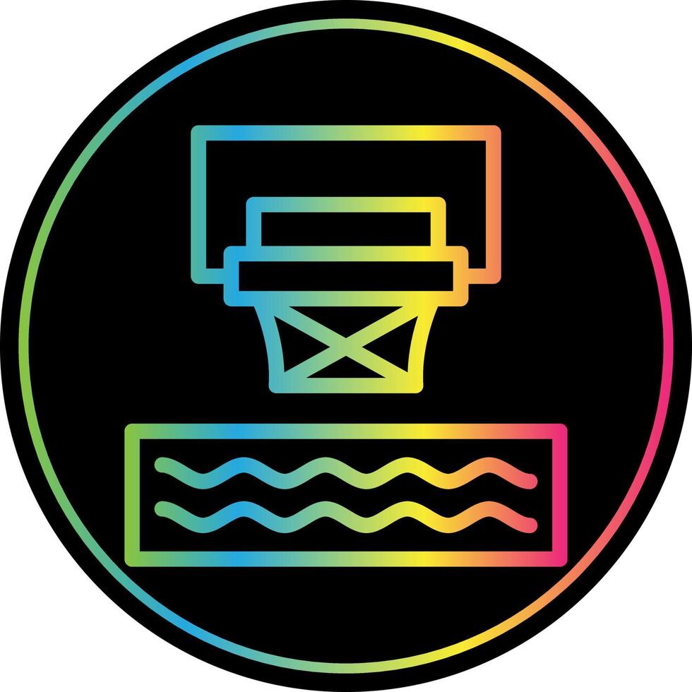 Water Basketball Vector Icon Design