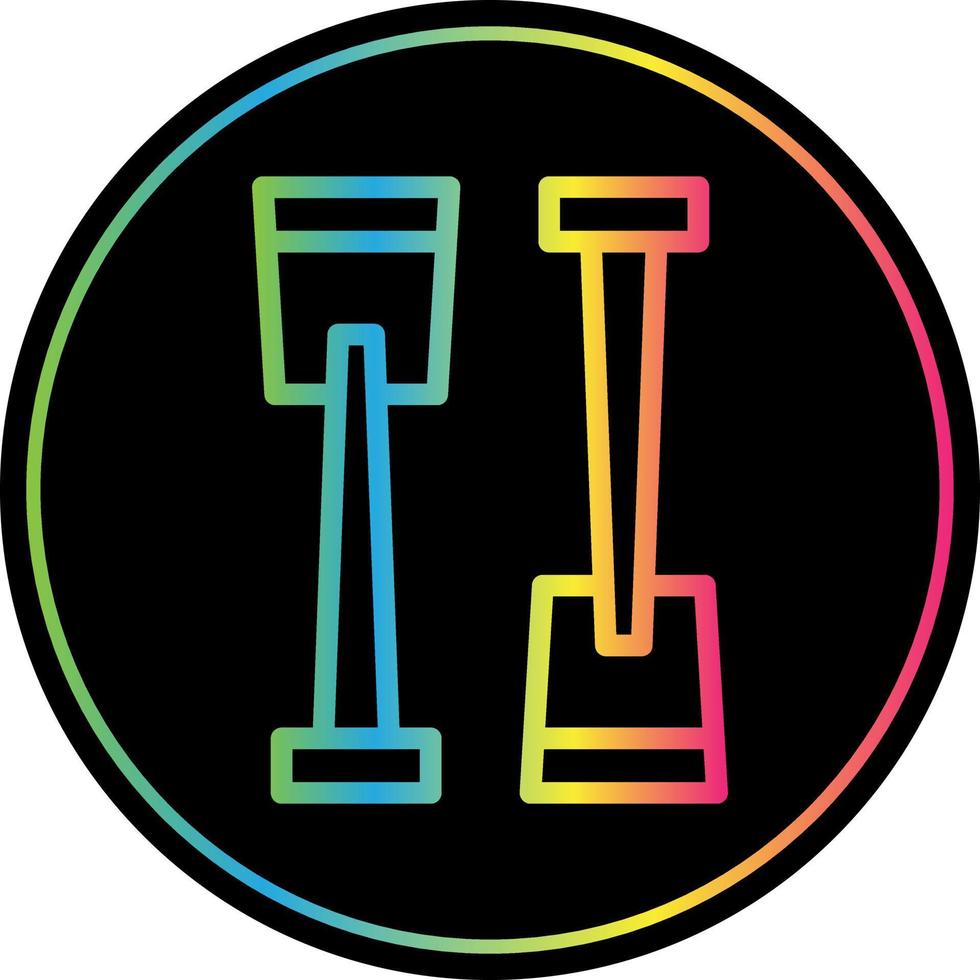 Paddle Vector Icon Design