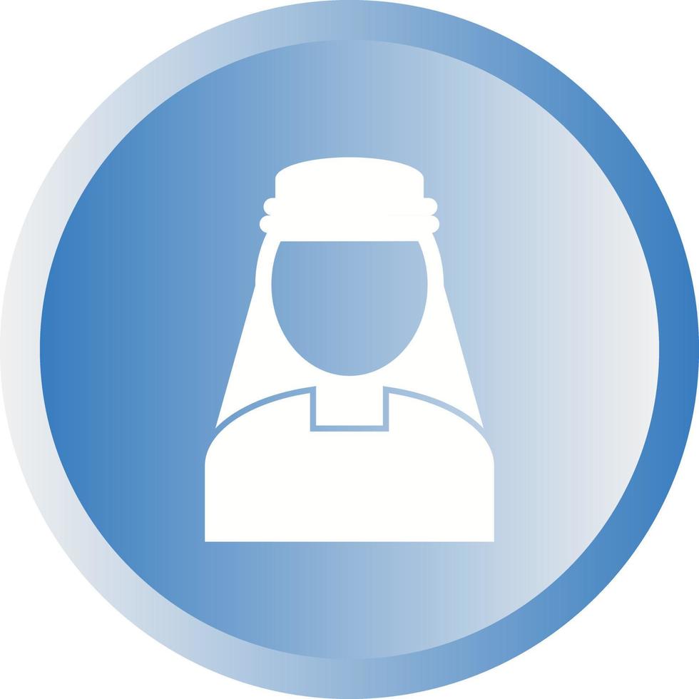 Beautiful Turkish Man Glyph Vector Icon