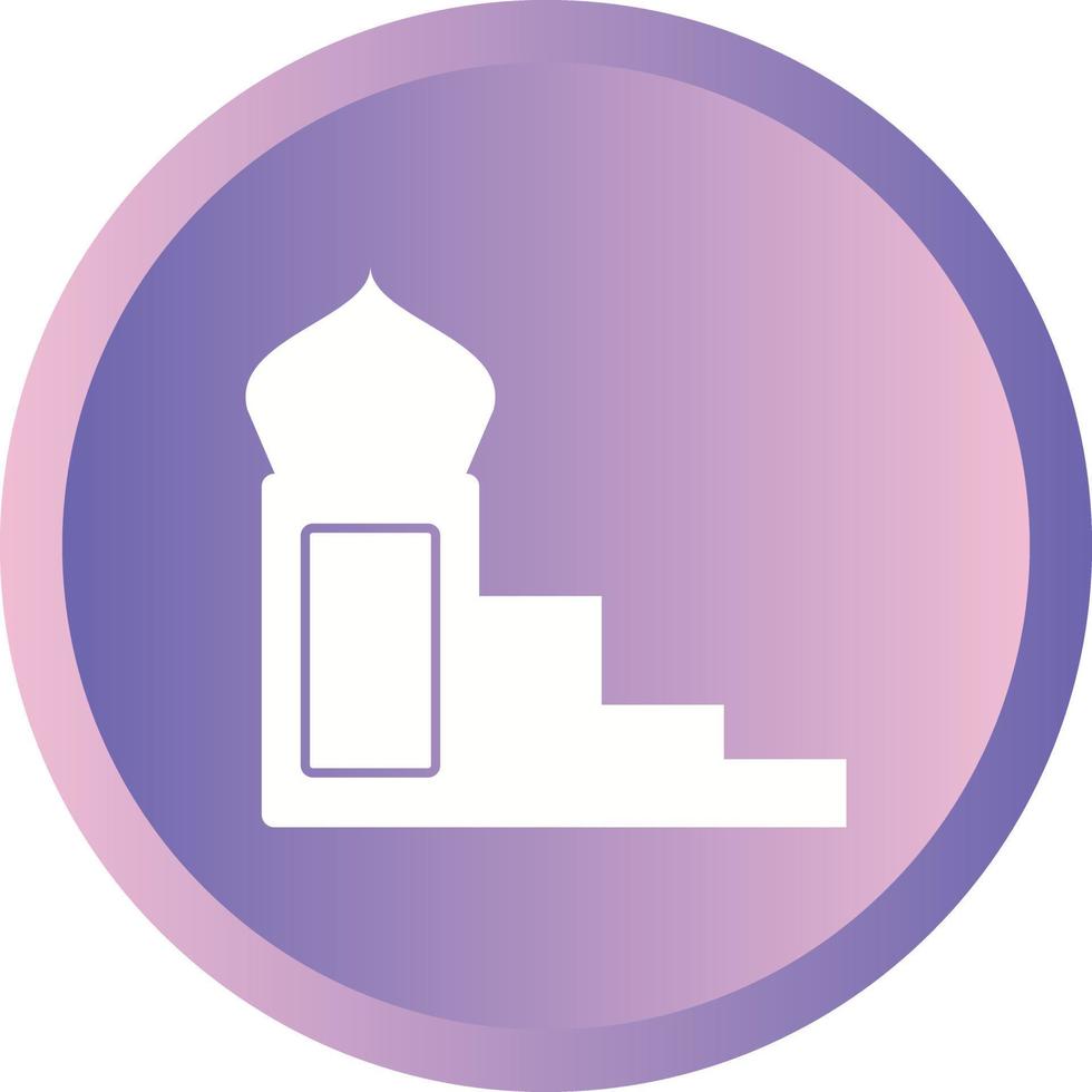 Beautiful Mimbar Glyph Vector Icon