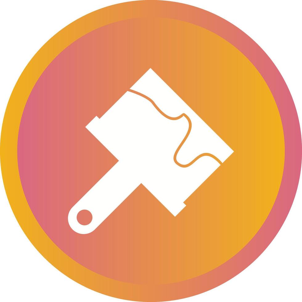 Beautiful Paint Brush Glyph Vector Icon