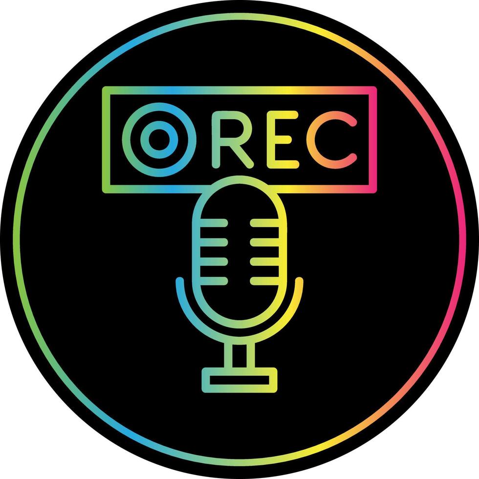 Recording Vector Icon Design