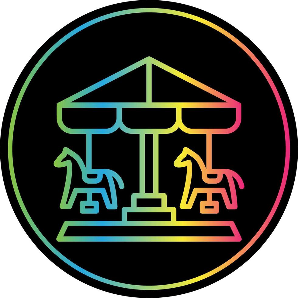 Merry Go Round Vector Icon Design