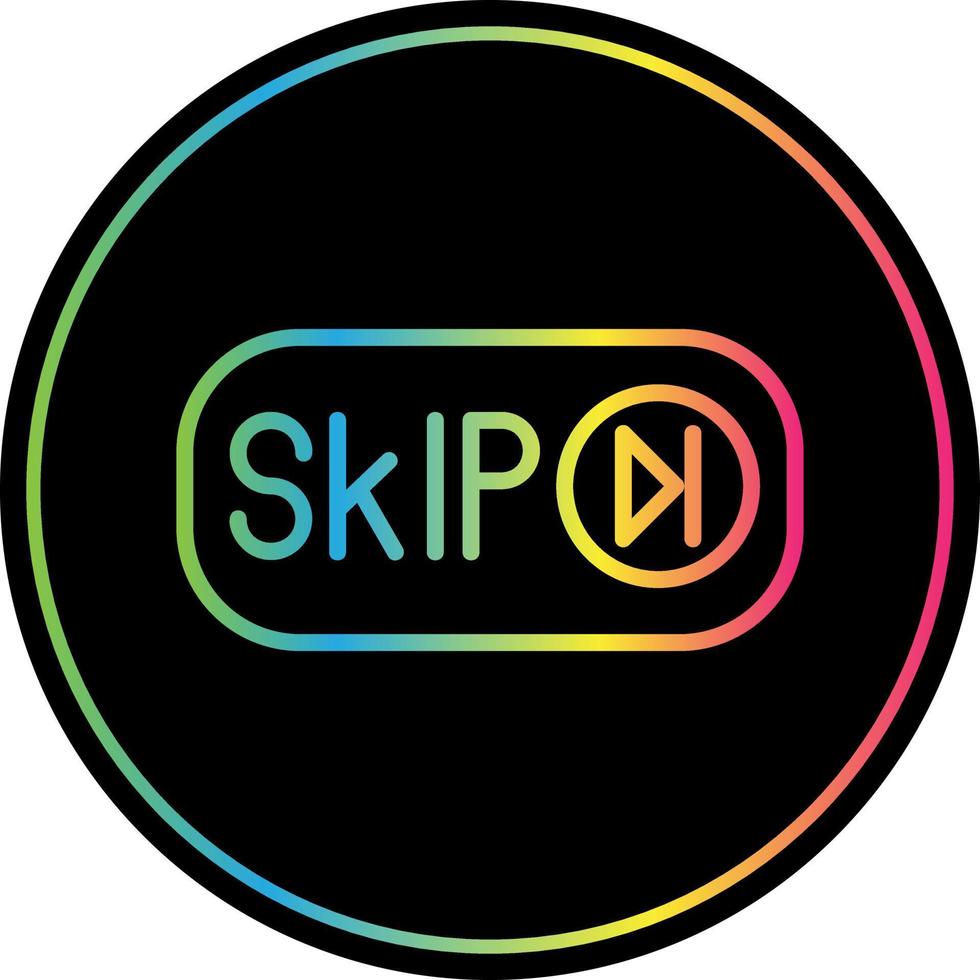 Skip Ad Vector Icon Design