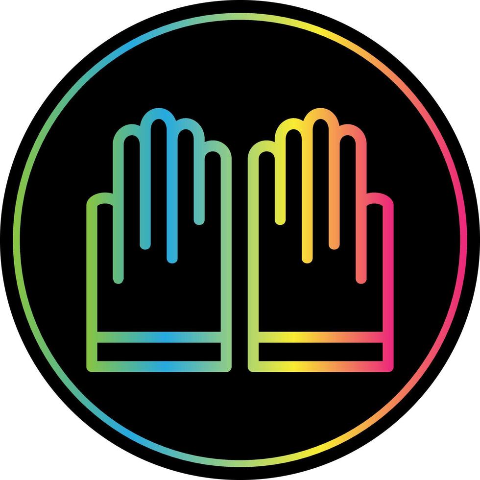 Hand Gloves Vector Icon Design